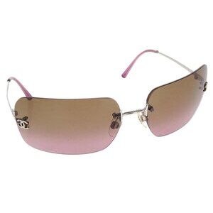 Chanel Sunglasses Eyewear Brown Small Good L5231548 62□17 155571